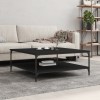 VidaXL Măsuță de cafea negru 100x100x40 cm lemn prelucrat 832843