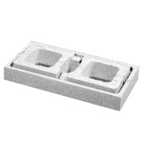 Element gard Modulo, beton, alb, 600 x 300 x 90 mm