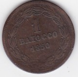 Statele Papale &ndash; Moneda 1 baiocco 1850 &ndash; Pius IX