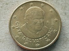 VATICAN-50 EURO CENT 2011 foto