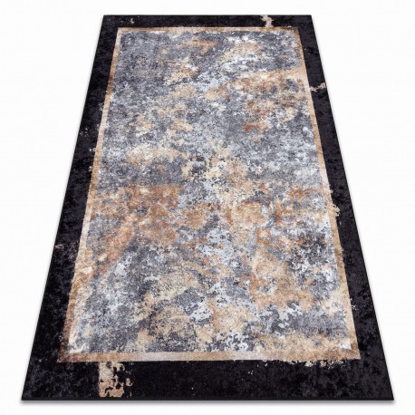 MIRO 51328.804 covor lavabil Absztrakci&oacute; anti-alunecare - gri / aur, 160x220 cm