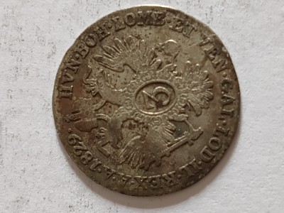 moneda ARGINT FRANCISCUS,anul 1829 . foto