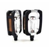 Pedale biciclete Jet 879A, aluminiu/cauciuc, filet 9/16&quot;(14mm) Cod:P037