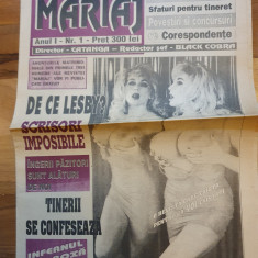 ziarul mariaj anii ' 90 -anul 1,nr.1-prima aparitie a ziarului