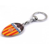 Breloc cheie inox compatibil echipa Valencia multicolor