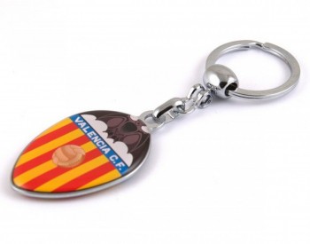 Breloc cheie inox compatibil echipa Valencia multicolor foto