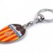 Breloc cheie inox compatibil echipa Valencia multicolor