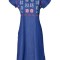 Rochie traditionala dama, RSA2 , marime M albastru