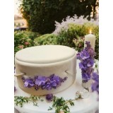 Cumpara ieftin Trusou Botez cu 8 Piese + Cutie Catifea + Lumanare - Lila - TB903