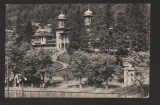 CPIB 21426 - CARTE POSTALA - SLANIC MOLDOVA. VEDERE DIN PARC, RPR, 1957, Circulata, Fotografie