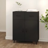 vidaXL Dulap, negru, 69,5x34x90 cm, lemn compozit