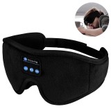 Masca pentru somn, Jormftte, bluetooth, spuma cu memorie, neagra, 45x11cm, set 1 buc.