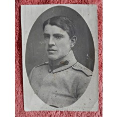 Fotografie tip carte postala, militar Dumitru Sxcafesi Iasi 1917