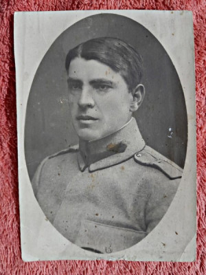 Fotografie tip carte postala, militar Dumitru Sxcafesi Iasi 1917 foto