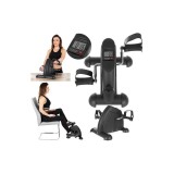 Bicicletă Exerciții 2 &icirc;n 1 Trizand 9641 Bidirecțională cu Display LCD, Greutate Maximă Utilizator 100 kg