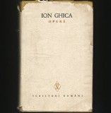OPERE - ION GHICA - SCRIITORI ROM&Acirc;NI