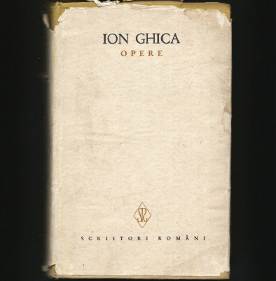 OPERE - ION GHICA - SCRIITORI ROM&amp;Acirc;NI foto