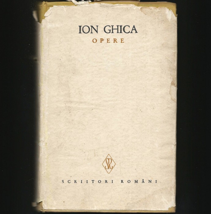 OPERE - ION GHICA - SCRIITORI ROM&Acirc;NI
