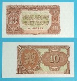 Cehoslovacia (p#83) 10 Korun 1953 &#039;Republica Populară&#039; UNC serie: NC 002428