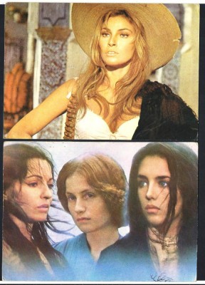 Carte postala actrite straine 2 , necirculate Raquel Welch, Isabelle Adjani foto