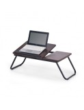 Masa laptop plianta HM B19, unghi de inclinare ajustabil, MDF, nuc inchis