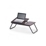 Masa laptop plianta HM B19, unghi de inclinare ajustabil, MDF, nuc inchis