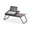 Masa laptop plianta HM B19, unghi de inclinare ajustabil, MDF, nuc inchis