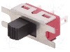 Intrerupator glisant, 2 pozitii, SPDT, ON-ON, CANAL ELECTRONIC - SL19-120
