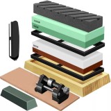 Set pietre de ascutit cu apa pentru cutite si dalti, 9 piese