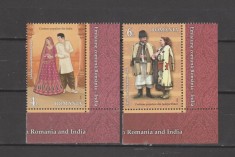 ROMANIA 2024 - EMISIUNE COMUNA ROMANIA INDIA - SERIE 2 timbre LP.2484