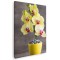 Tablou floare orhidee galbena Tablou canvas pe panza CU RAMA 50x70 cm