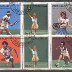 Paraguay 1986 Sport, Tennis, 2 strip, used AF.010