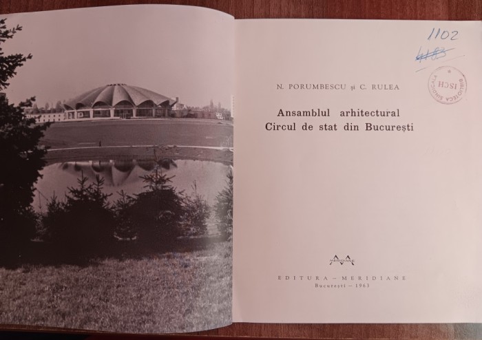 myh 310s - Porumbescu - Rulea - Ansamblul arhitectual Circul de stat - ed 1963