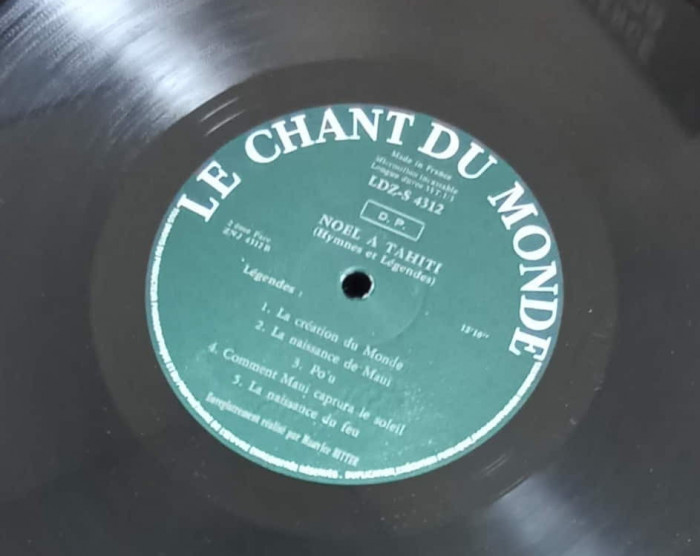 Disc vinil, LP. Noel A Tahiti (Hymnes Et L&eacute;gendes)-Habitants d&#039;Arue