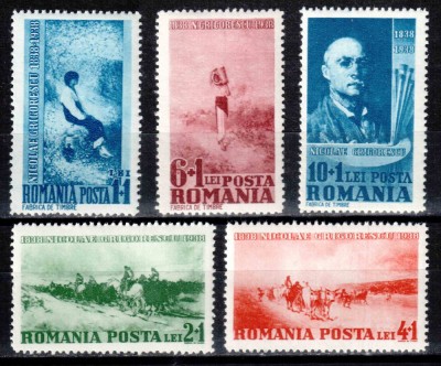 Romania 1938, LP 127, Centenarul nasterii pictorului Nicolae Grigorescu, seria, MNH LUX! foto