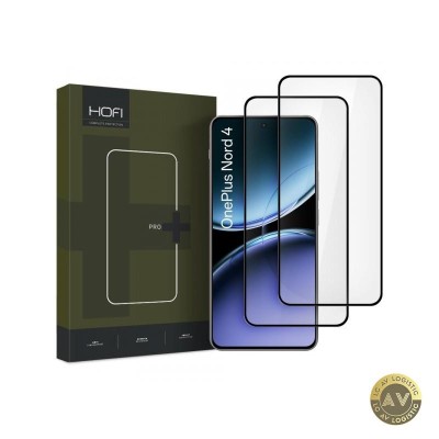 Folie de protectie Ecran HOFI Glass PRO+ pentru OnePlus Nord 4 Sticla Securizata Full Glue Set 2 bucati 2.5D Neagra foto