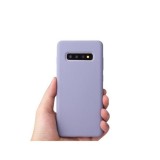 Husa protectie flippy compatibila cu samsung galaxy s10 liquid silicone case mov