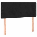 Cumpara ieftin Tablie de pat, negru, 100x5x78/88 cm, catifea