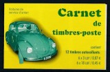 Luxemburg 2001 - Masini vechi de posta, timbre autocolant in carnet