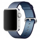 Cumpara ieftin Curea iUni compatibila cu Apple Watch 1/2/3/4/5/6/7, 40mm, Nylon, Woven Strap, Midnight Blue