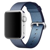 Cumpara ieftin Curea iUni compatibila cu Apple Watch Ultra/SE/8/7/6/5/4/3/2/1, 40mm, Nylon, Woven Strap, Midnight Blue