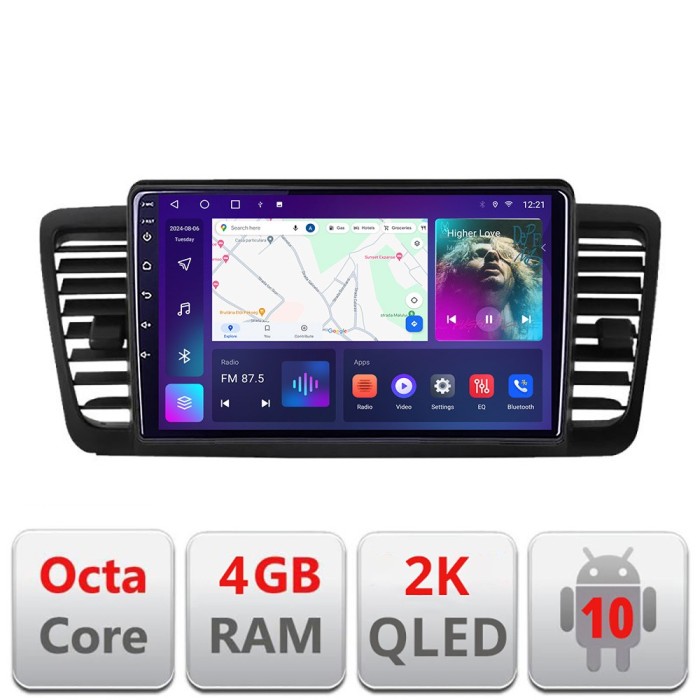 Navigatie Subaru Outback Legacy C-SU02 Android Octa Core Ecran 2K QLED GPS 4G 4+32GB 360 KIT-SU02+EDT-E409-2K CarStore Technology
