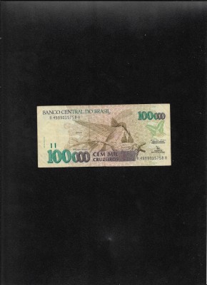 Brazilia 100 000 100000 cruzeiros 1992 seria4989015758 foto