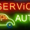 Reclama LED - SERVICE AUTO - de exterior, 44x24cm