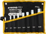 Set chei tubulare duble Strend Pro 6x7&ndash;20x22 mm, zincate, 8 piese
