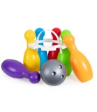 Set Bowling Copii cu 6 Popice si 1 Minge, Plastic, Varsta 3+ Ani, Fabricat in Ucraina
