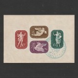 Műv&eacute;sz Blokk (Artistii Bloc) LP680-683 Ungaria 1941 - cu stampila de ocazie