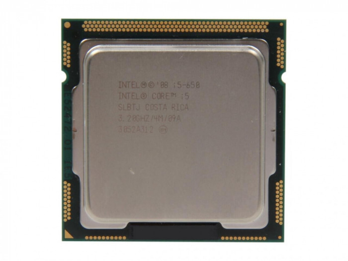 165. Procesor PC Intel Core i5-650,3,20Ghz,4MB,Socket 1156 SLBTJ