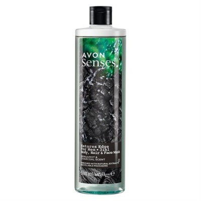 Gel de duș 3 &amp;icirc;n 1 Natures Edge &amp;ndash; Revigorare pentru corp, păr și față foto