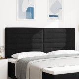 vidaXL Capitonat LED Design Linii Negru 100 cm Țesătură